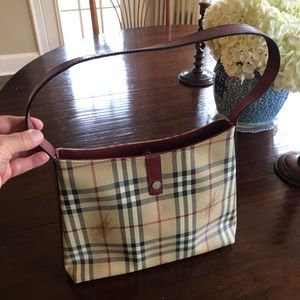 Burberry Tan Haymarket Check Purse